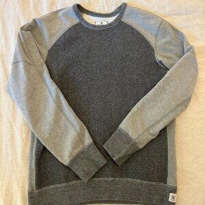 Reigning Champ Midweight Relaxed Crewneck, 2-tone in Gray, Size L